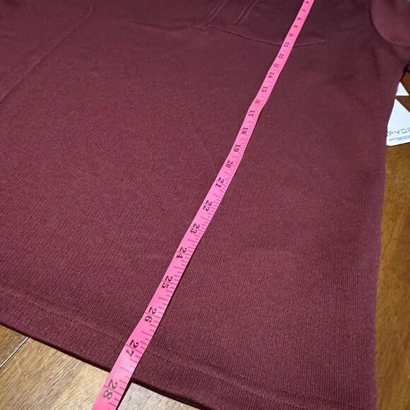 Spyder Mens Maroon 1/4 Zip Pullover Thermal wicking Sweater Shirt New Size M - Picture 12 of 12